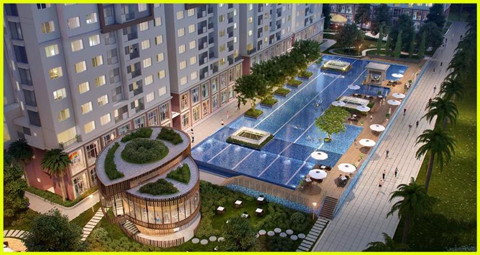 The Park Residence, Nhà Bè Căn hộ The Park Residence tầng thấp, ban công hướng Đông Nam.