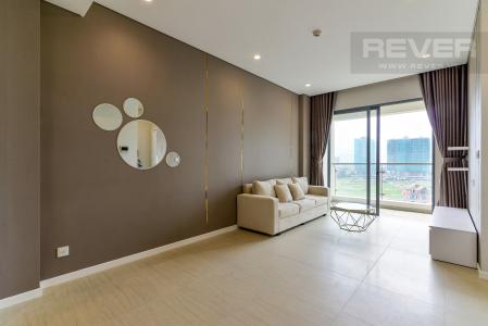 Phòng Khách căn hộ DIAMOND ISLAND - ĐẢO KIM CƯƠNG Cho thuê căn hộ Diamond Island - Đảo Kim Cương 1PN, tầng thấp, đầy đủ nội thất, view hồ bơi