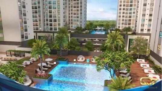 Hồ bơi dự án Q7 SAIGON RIVERSIDE Bán căn hộ Q7 Saigon Riverside 2 phòng ngủ, diện tích 66m2, nội thất cơ bản