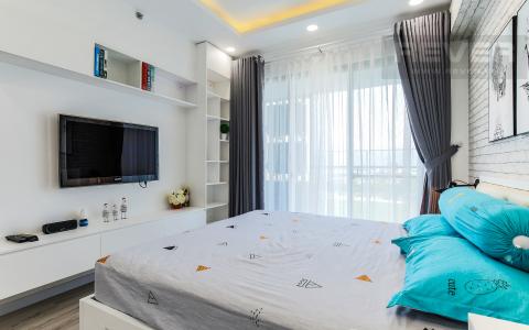Phòng Ngủ 1 Căn hộ Happy Residence 2 phòng ngủ tầng trung tháp B nội thất đầy đủ