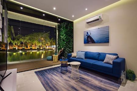 nhà mẫu Angia Skyline Căn hộ An Gia Skyline tầng cao, nội thất cơ bản