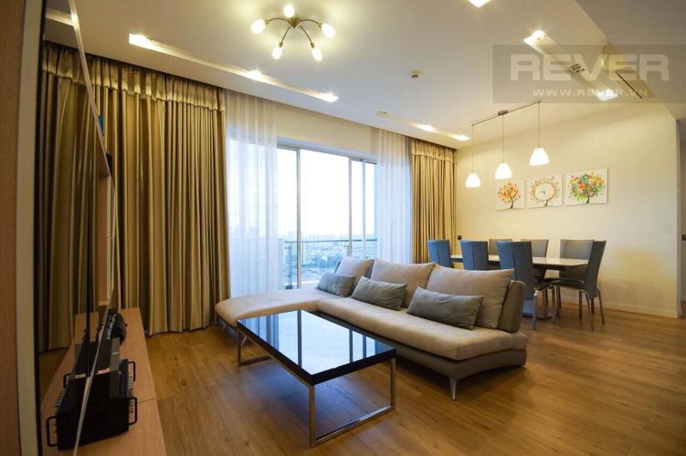 Phòng Khách Cho thuê căn hộ The Estella Residence 3PN, tầng trung, diện tích 124m2, đầy đủ nội thất
