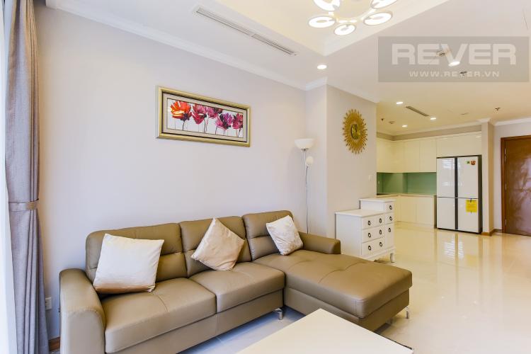 Phòng Khách Căn hộ Vinhomes Central Park tầng cao Landmark 2 view đẹp về sông và Landmark 81