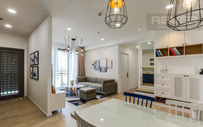 Phòng Khách Căn hộ Happy Residence 2 phòng ngủ tầng trung tháp B nội thất đầy đủ