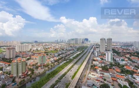 View toàn cảnh nhìn từ căn hộ Căn hộ Masteri Thảo Điền tầng cao tháp T1B view nhìn về Quận 1