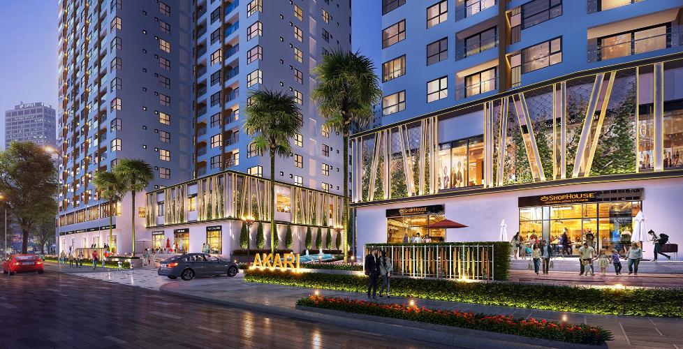 Mặt tiền dự án Akari City Căn hộ Akari City tầng 20 bàn giao nội thất cơ bản