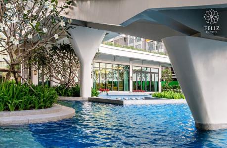 Dự án căn hộ Feliz en Vista Cho thuê căn hộ Feliz en Vista tầng thấp, diện tích 102.58m2 - 2 phòng ngủ