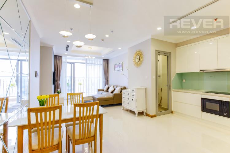 Phòng Bếp Căn hộ Vinhomes Central Park tầng cao Landmark 2 view đẹp về sông và Landmark 81