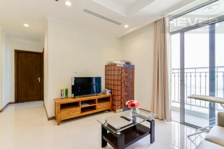 Phòng Khách Căn hộ Vinhomes Central Park 2 phòng ngủ tầng cao C3 nội thất đầy đủ
