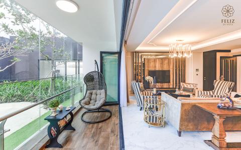 Căn hộ Somerset Feliz quận 2 Căn hộ Feliz En Vista tầng trung, đầy đủ nội thất.