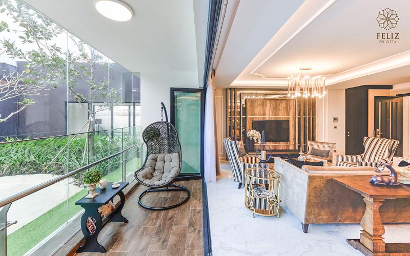 Căn hộ Somerset Feliz quận 2 Căn hộ Feliz En Vista tầng trung, đầy đủ nội thất.