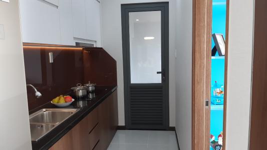 Nhà mẫu Bcons Garden Căn hộ Bcons Garden tầng trung, ban công hướng Tây.