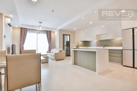 Phòng Khách Căn hộ The Gold View 3 phòng ngủ tầng cao tháp B view sông