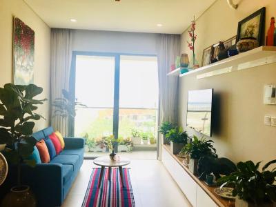 Phòng khách căn hộ Diamond Island - Đảo Kim Cương Cho thuê căn hộ Diamond Island - Đảo Kim Cương 1PN, đầy đủ nội thất, view nội khu yên tĩnh