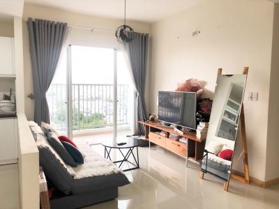 Phòng khách căn hộ Jamona City Căn hộ Jamona City nội thất đầy đủ, view thành phố thoáng mát.