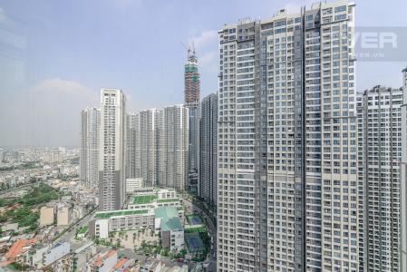 View Phòng Ngủ Căn hộ Sài Gòn Pearl 2 phòng ngủ tầng cao Ruby 2 view sông