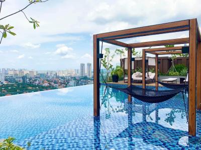 căn hộ D'Edge Thảo Điền Cho thuê căn hộ góc 3 phòng ngủ D'Edge Thảo Điền, nội thất cơ bản