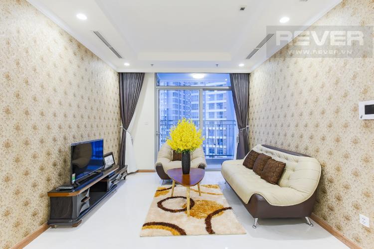 Phòng Khách Căn góc Vinhomes Central Park 3 phòng ngủ tầng trung L2 view sông