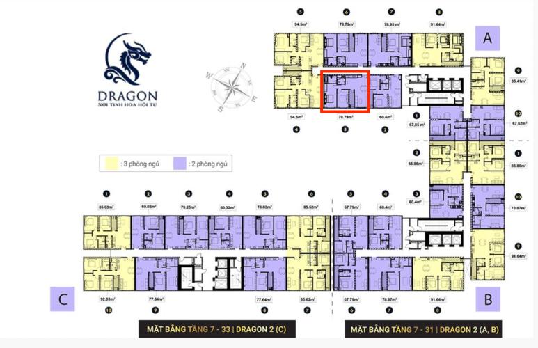Layout căn hộ Topaz Elite Căn hộ Topaz Elite hướng Đông Nam, ban công thoáng gió.