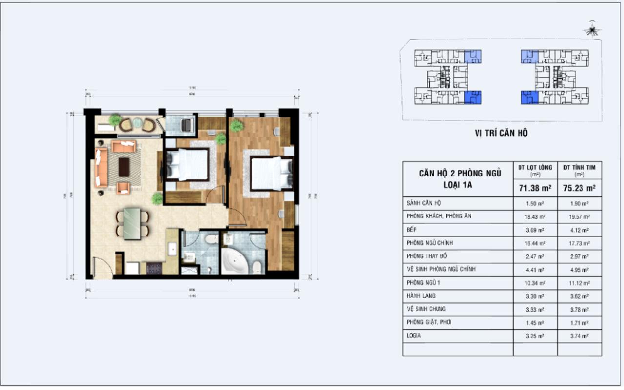 2pn-1024x641 Bán căn hộ Jamona Heights 2PN, diện tích 76m2, nội thất cơ bản, hướng Nam, view cầu Phú Mỹ