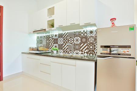 Phòng bếp Topaz Home 2, Quận 9 Căn hộ Topaz Home 2 tầng trung, nội thất cơ bản.