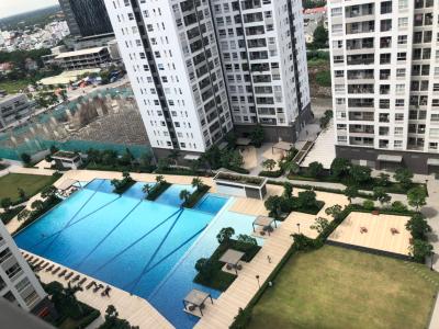 Hồ bơi nội khu Sunrise Riverside Căn hộ Sunrise Riverside tầng 15, view thành phố và sông.