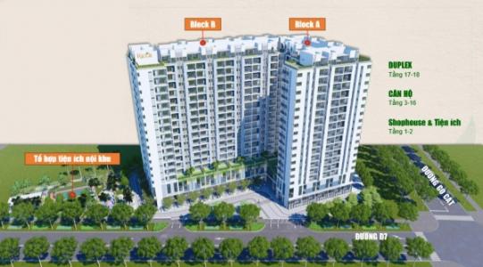 Phối cảnh dự án Ricca Bán căn hộ Ricca, 2 phòng ngủ, diện tích 55.9m2, nội thất cơ bản.