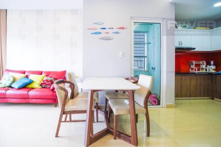 Bàn ăn căn hộ SUNRISE CITY Cho thuê căn hộ Sunrise City 1 phòng ngủ, diện tích 60m2, đầy đủ nội thất, view thông thoáng