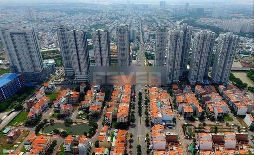 Toàn cảnh Sunrise City, Quận 7 Căn hộ Sunrise City tầng trung, ban công hướng Đông.