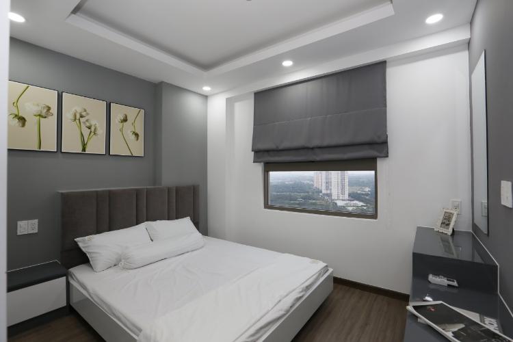 Phòng ngủ căn hộ Saigon South Residence Căn hộ Saigon South Residence tầng cao, đầy đủ nội thất hiện đại.
