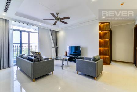 Phòng Khách Căn hộ Vinhomes Central Park 4 phòng ngủ tầng thấp L1 view công viên