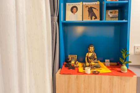 can-ho-THE-GOLD-VIEW Bán căn hộ The Gold View 1PN, tầng trung, đầy đủ nội thất, hướng cửa Tây Nam