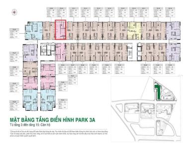 Mặt bằng căn hộ Picity High Park Căn hộ Picity High Park tầng cao, bàn giao nội thất cơ bản.