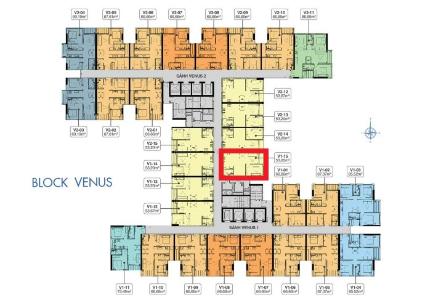 layout căn hộ Q7 Saigon Riverside Bán căn hộ Q7 Saigon Riverside ban công hướng Đông, view sông Sài Gòn.