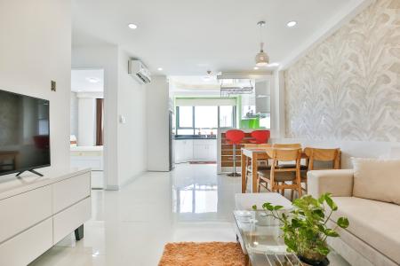 Phòng Khách Căn hộ The Gold View 2 phòng ngủ tầng cao A2 đầy đủ nội thất