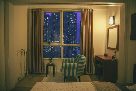 Phòng khách The Manor Quận Bình Thạnh Căn hộ The Manor tầng thấp, ban công hướng Nam.