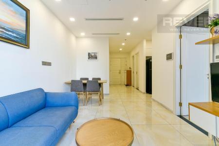 Bán hoặc cho thuê officetel Vinhomes Golden River 2PN, diện tích 68m2, đầy đủ nội thất, hướng ban công Tây Nam