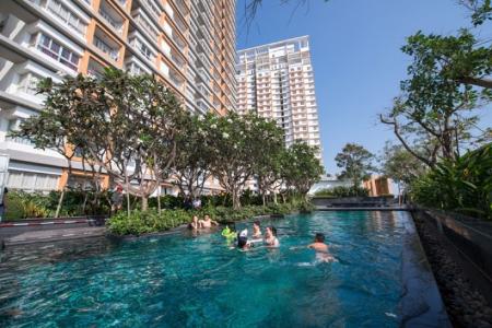 The Dragon Hill Residence And Suites Căn hộ Dragon Hill Residence And Suites tầng thấp, view thành phố.