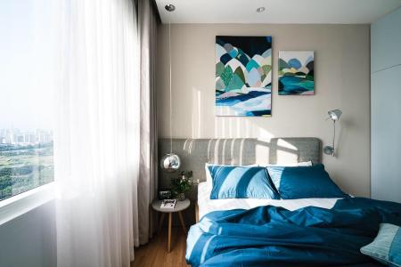 Phòng ngủ căn hộ The Park Residence Bán căn hộ view thành phố The Park Residence tầng cao, đầy đủ nội thất.