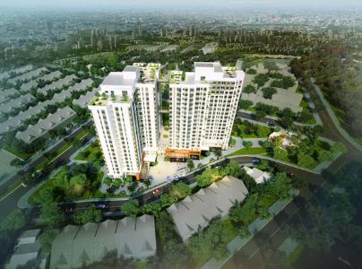 Mặt bằng Căn hộ Thủ Thiêm Garden Bán căn hộ Thủ Thiêm Garden tầng trung, diện tích 49.64m2 - 2 phòng ngủ, không có nội thất