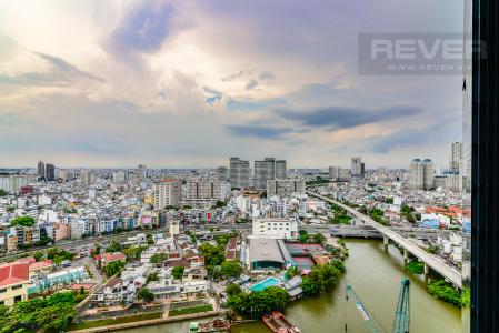 View Căn hộ Vinhomes Golden River 2 phòng ngủ tầng cao A3 hướng Đông Bắc