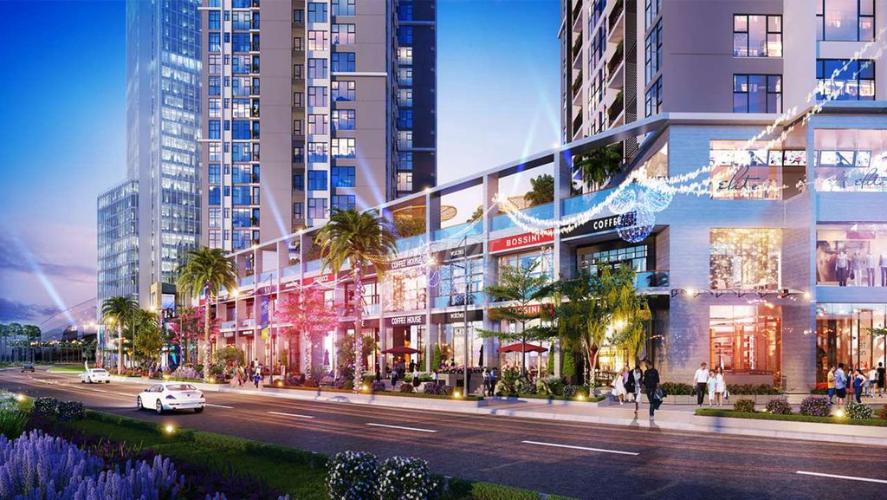 Mặt tiền Shop House Q7 Sài Gòn Riverside Shop-house Q7 Saigon Riverside tầng thương mai, cửa hướng Bắc.