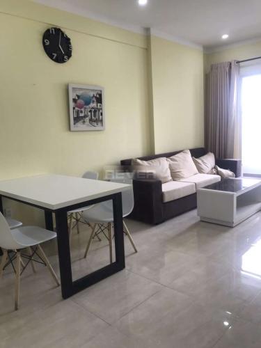 Phòng khách căn hộ Heaven Riverview, Quận 8 Căn hộ Heaven Riverside hướng Nam view thành phố sầm uất.