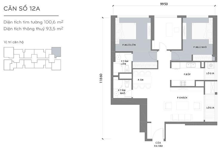 Căn hộ 3 phòng ngủ Căn góc Vinhomes Central Park 3 phòng ngủ tầng trung L2 view sông
