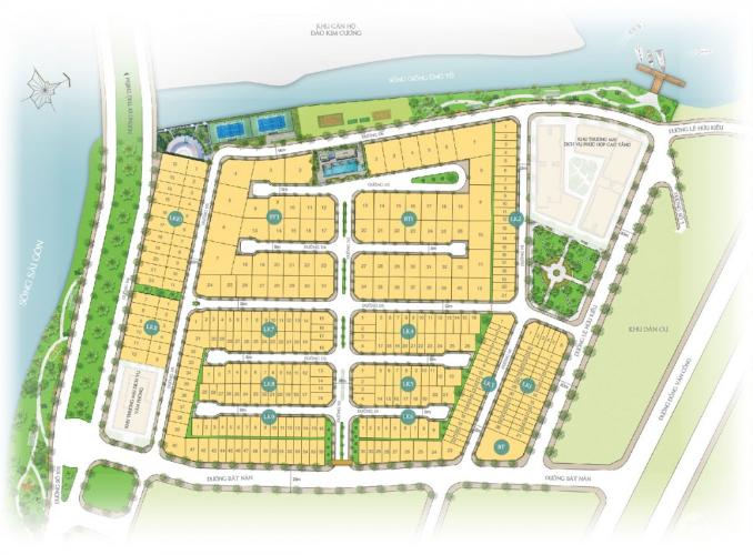 Bản vẽ đất nền quận 2 Bán đất nền mặt tiền Quận 2, diện tích 7x20m, cách đảo Kim Cương 900m.