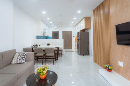 Phòng khách căn hộ Saigon South Residence Cho thuê căn hộ 3PN, diện tích 104m2, đầy đủ nội thất, view nội khu toàn cảnh dự án Saigon South Residence.