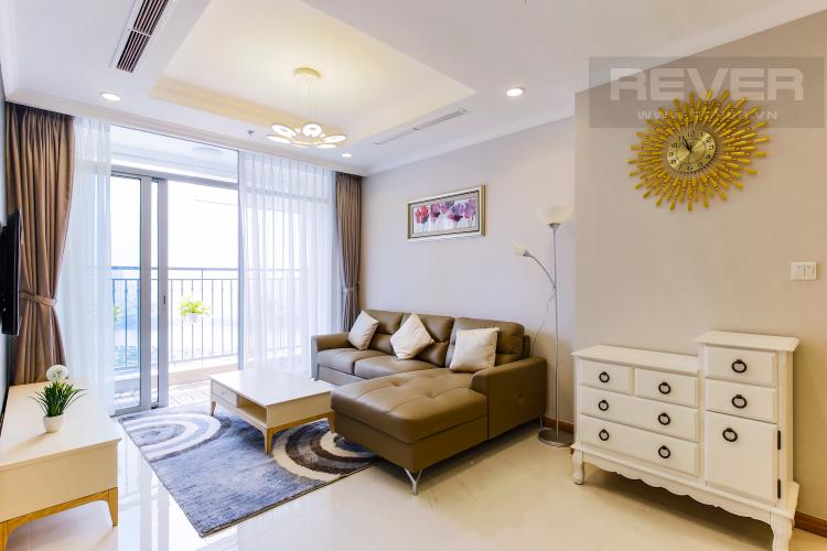 Phòng Khách Căn hộ Vinhomes Central Park tầng cao Landmark 2 view đẹp về sông và Landmark 81