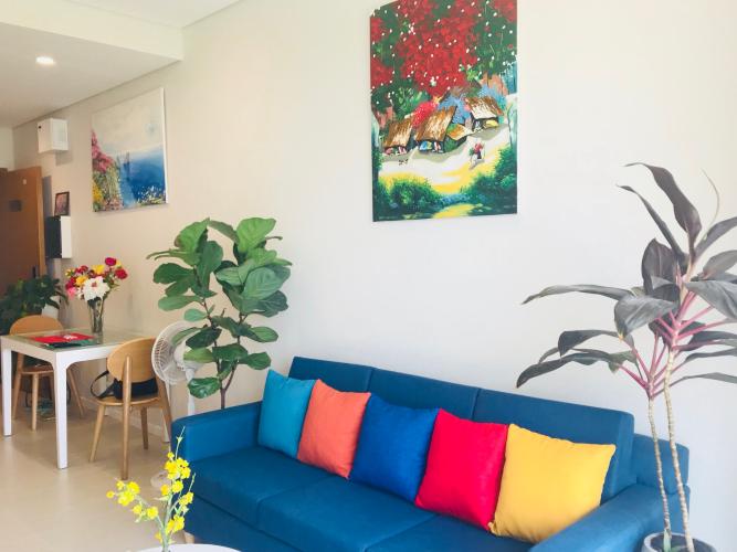 Phòng khách căn hộ Diamond Island - Đảo Kim Cương Cho thuê căn hộ Diamond Island - Đảo Kim Cương 1PN, đầy đủ nội thất, view nội khu yên tĩnh