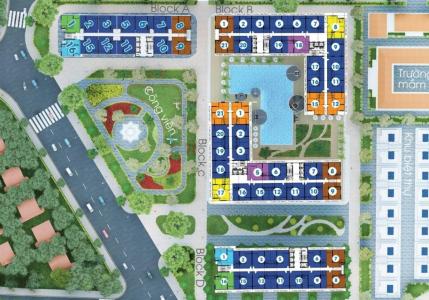 Diamond Riverside, Quận 8 Shophouse Diamond Riverside view đại lộ, nội thất cơ bản.