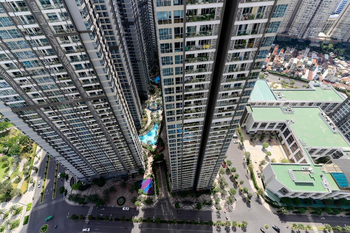 can-ho-vinhomes-central-park Cho thuê căn hộ Vinhomes Central Park 1PN, đầy đủ nội thất, ban công hướng Nam, view mé sông 